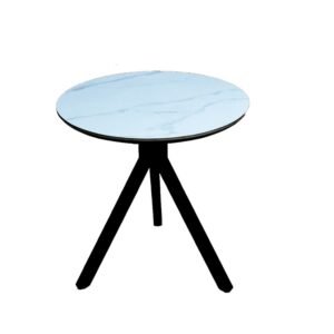 Round white Ceramic Tea Table – 75×70 cm